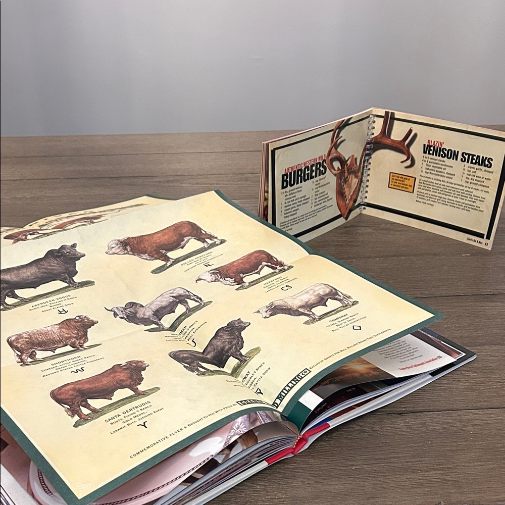 Marlboro Cookbooks Set - morning fires evening lights fold outs advertising BBQ